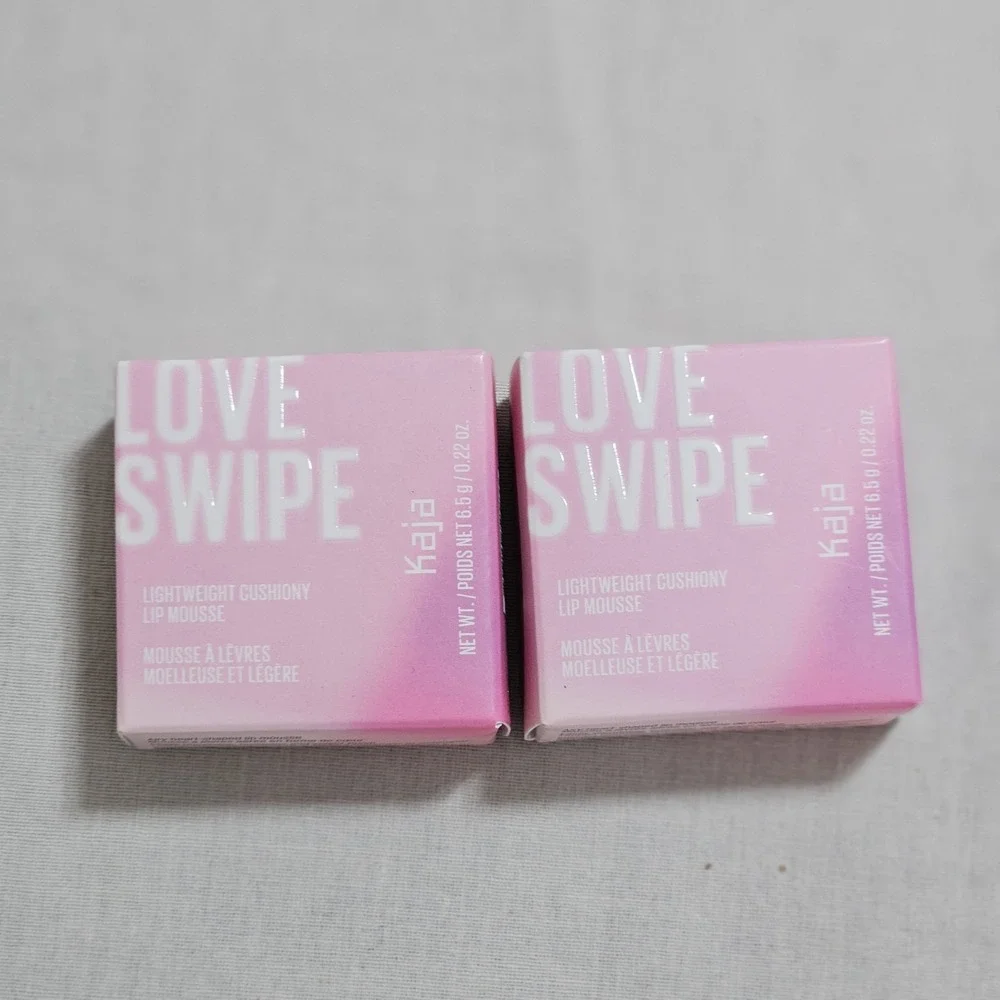 Lot Of 2 Kaja Love Swipe Lip‎ Mousse EVERYGIRL & SWIPE RIGHT .22 oz ea NIB